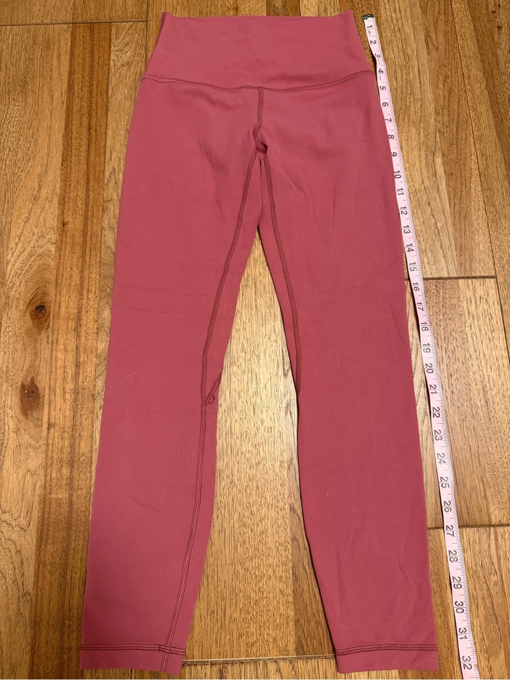 Lululemon Align Crop Leggings Dusty Rose Berry Pink Size 4